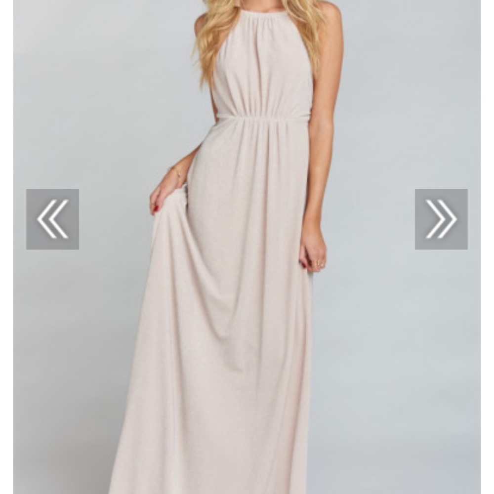 Show Me Your Mumu Amanda Maxi Dress Dusty Blush
